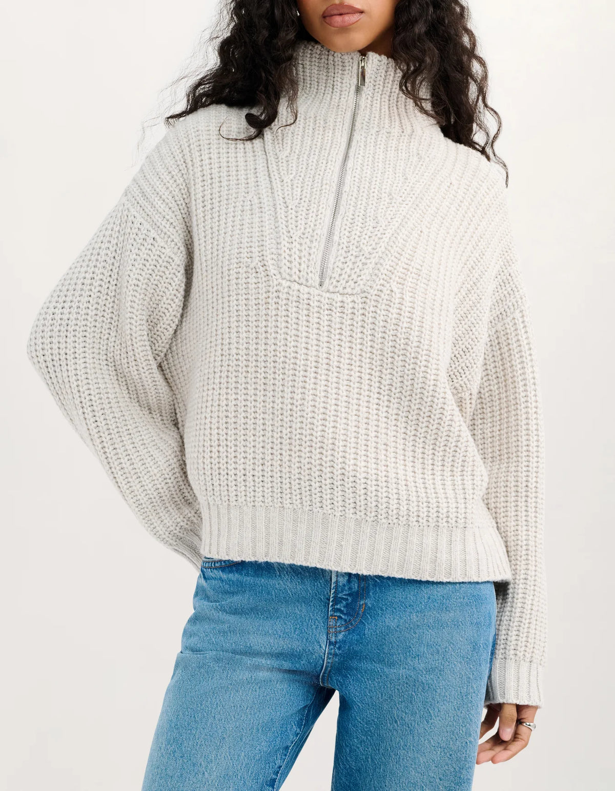 Rumored Layover Quarter Zip (Oatmeal Heather)