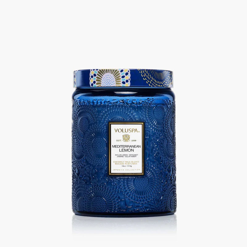 Voluspa Mediterranean Lemon Large Jar Candle