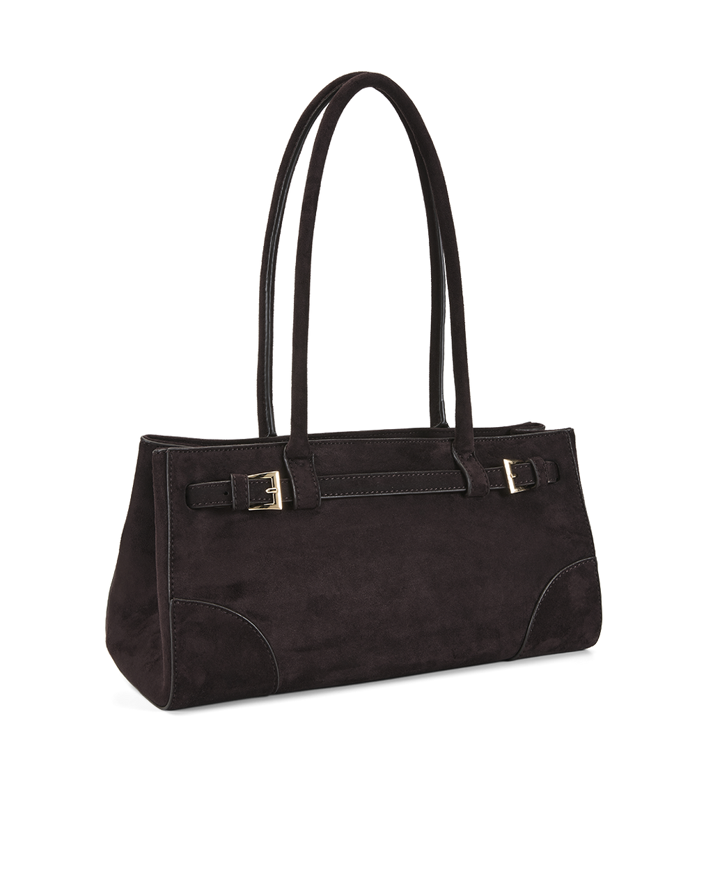 Billini Nadia Shoulder Bag (Dark Chocolate Suede)