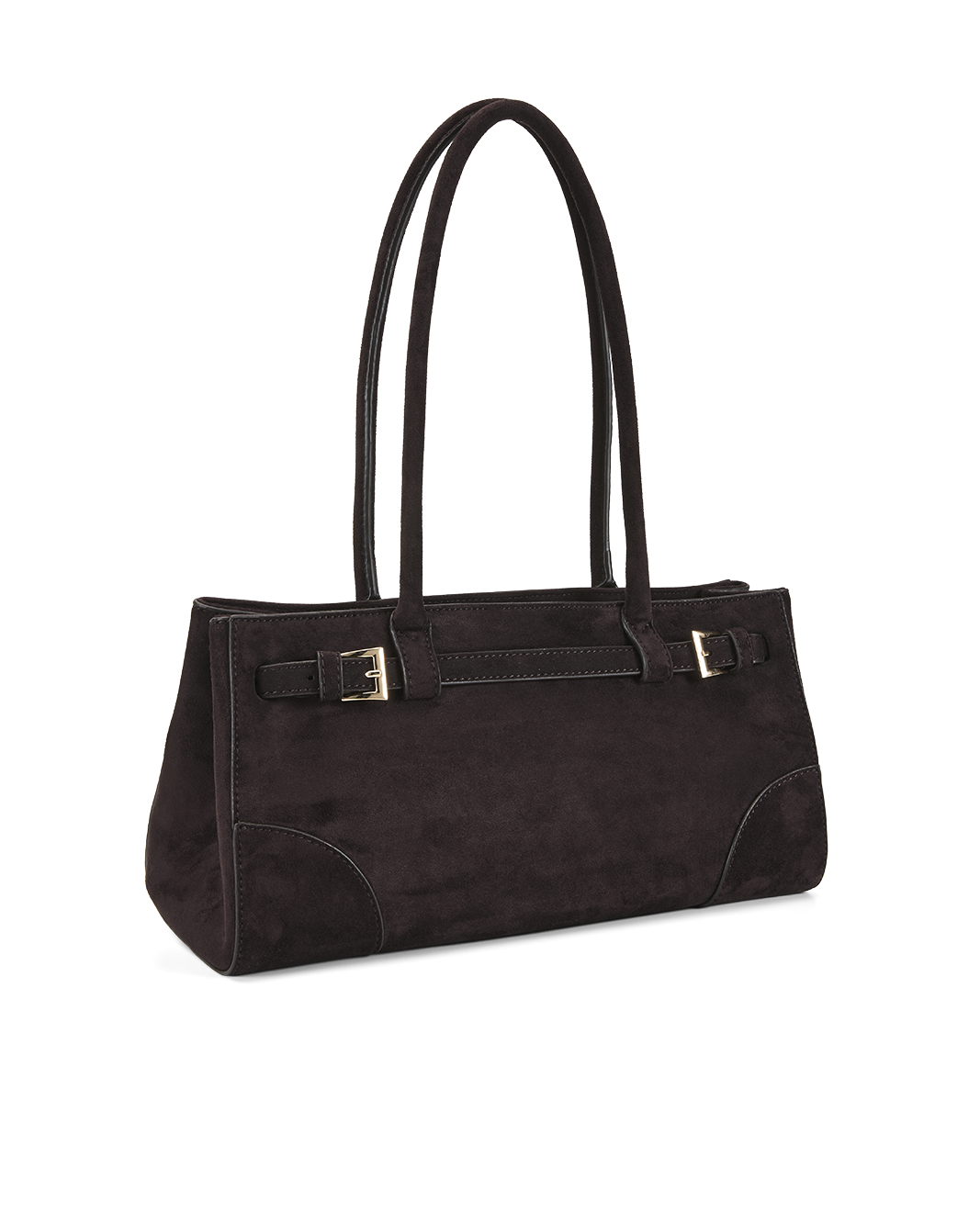 Billini Nadia Shoulder Bag (Dark Chocolate Suede)