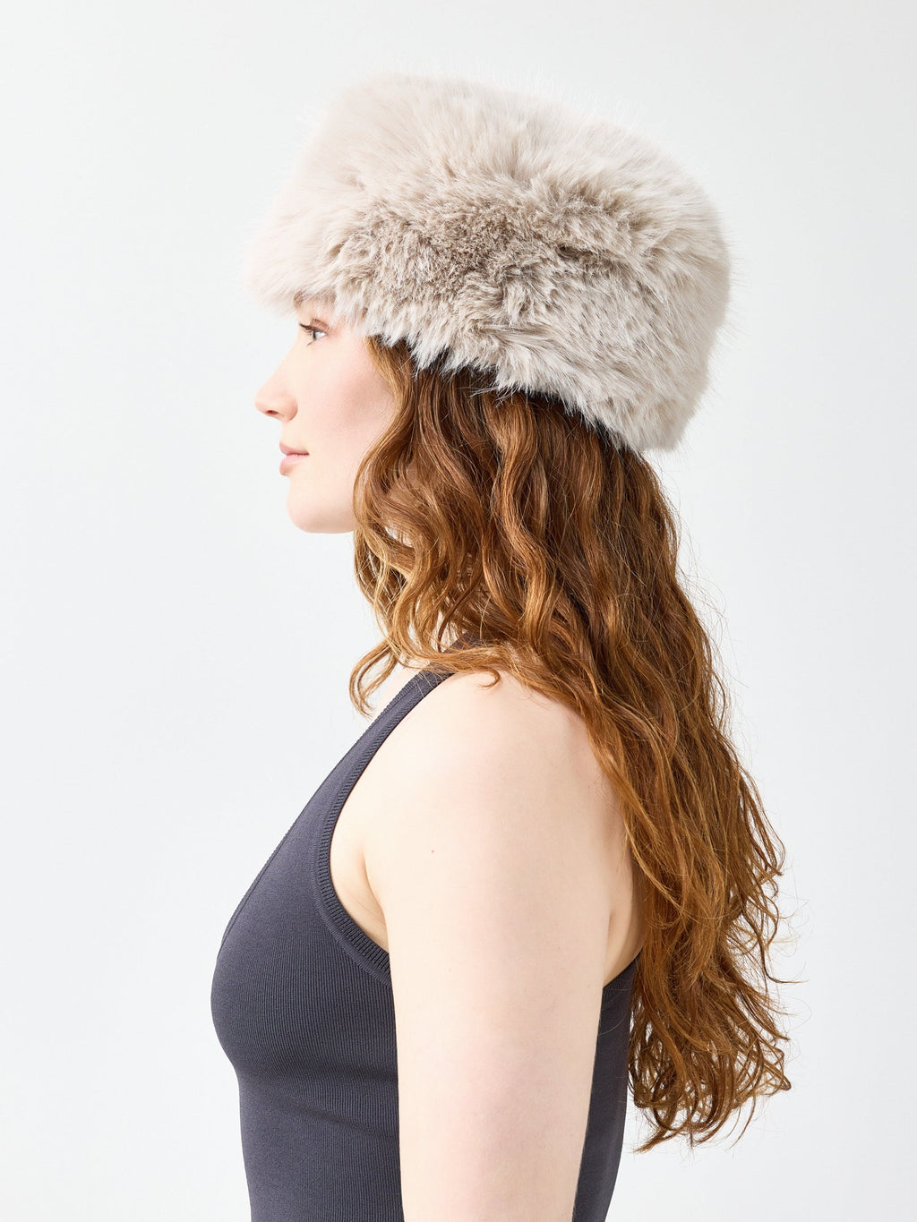 Unreal Fur Natasha Hat (Almond) - Almond