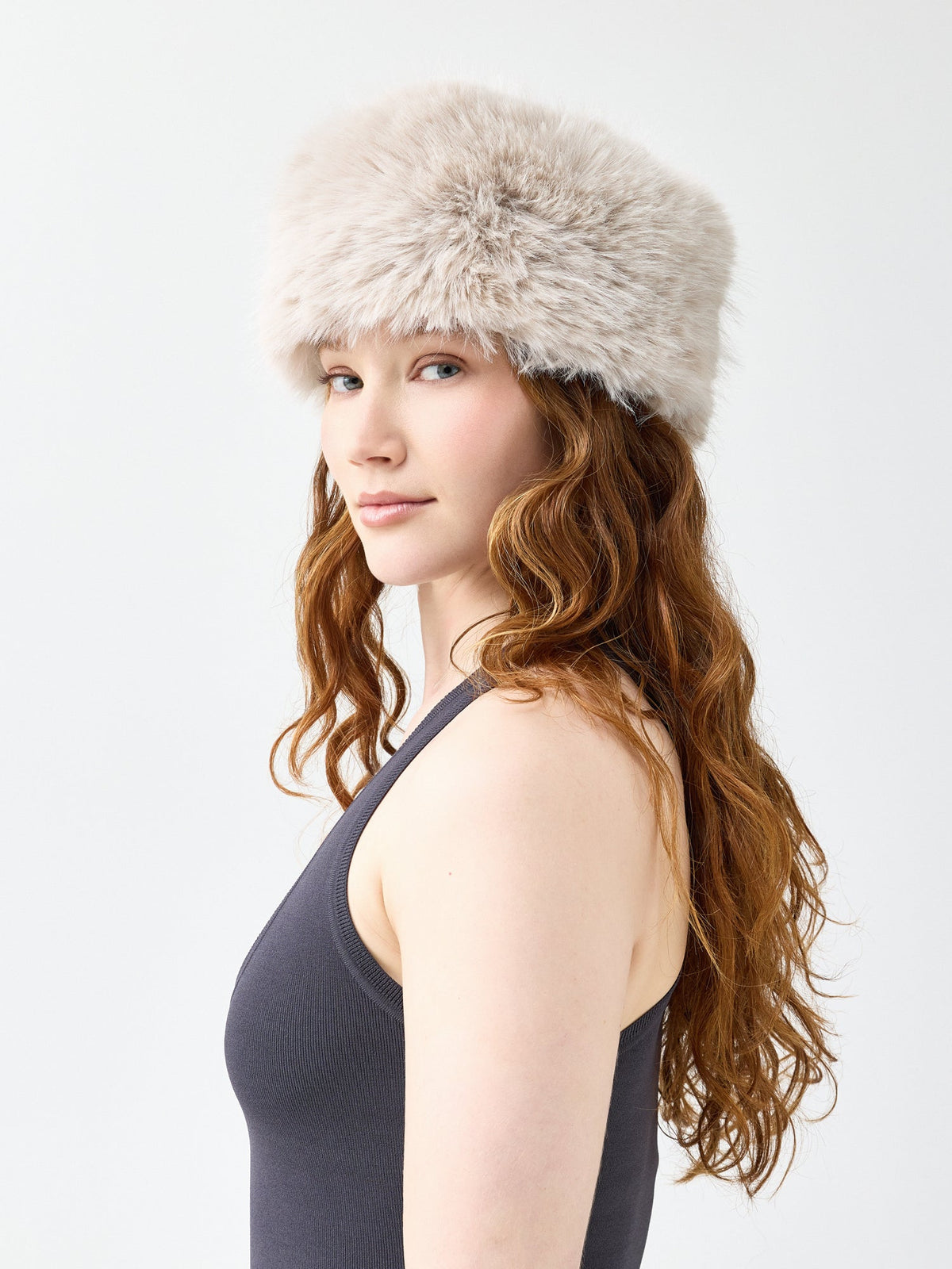 Unreal Fur Natasha Hat (Almond) - Almond