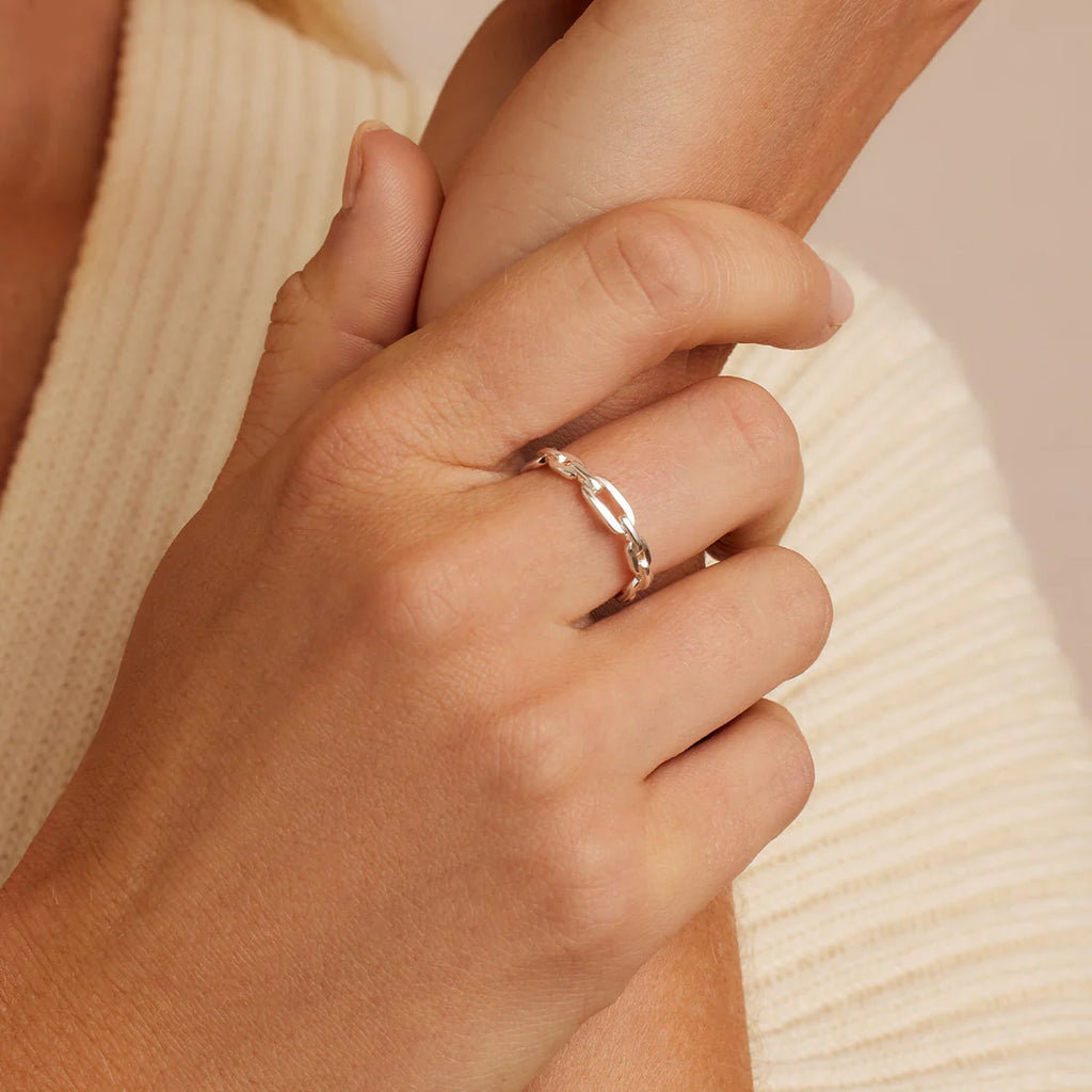 Gorjana Parker Link Ring (Silver)