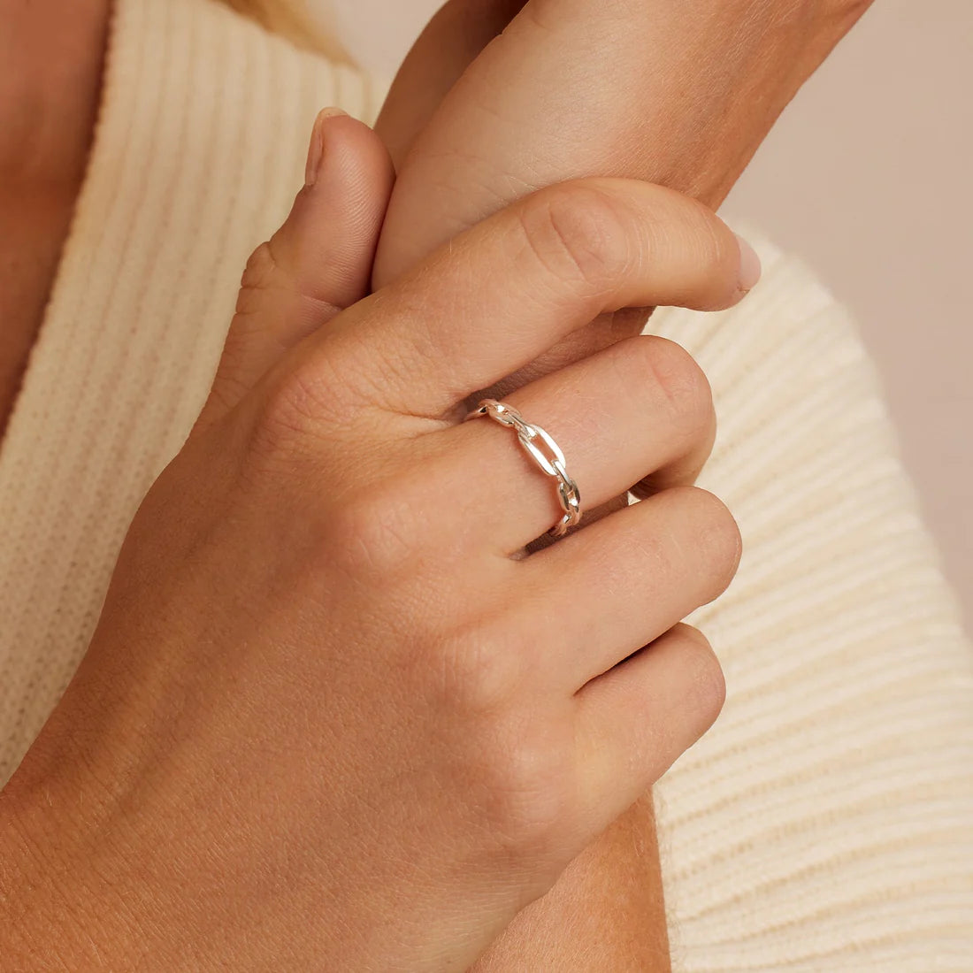 Gorjana Parker Link Ring (Silver)