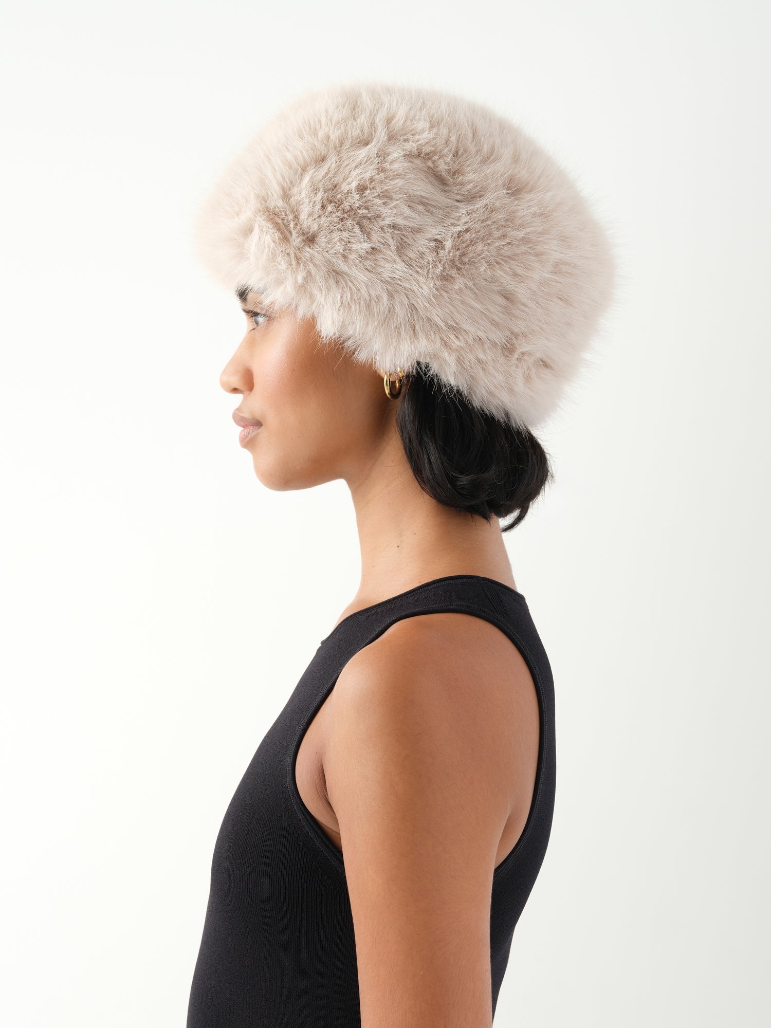 Unreal Fur Natasha Hat (Almond) Secondary image
