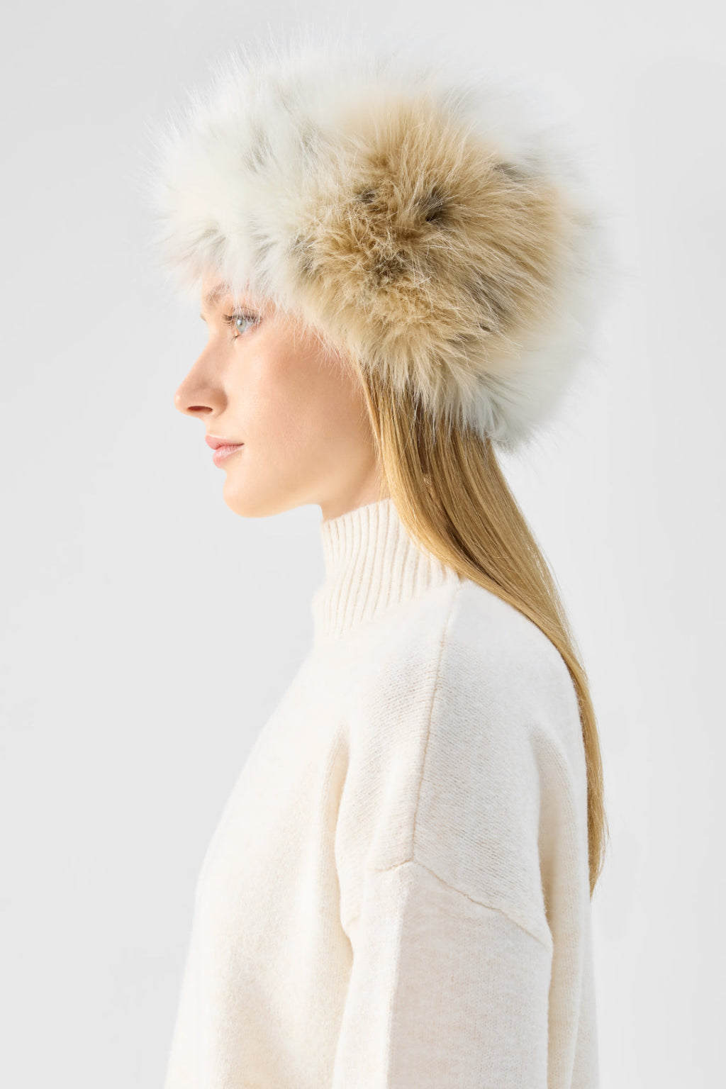 Unreal Fur Natasha Hat (Snow Leopard) - Snow Leopard