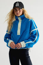 Free People Movement Mountain High 1/2 Zip Fleece (Powerline w Spring)