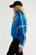 Free People Movement Mountain High 1/2 Zip Fleece (Powerline w Spring)