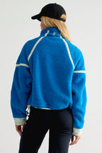 Free People Movement Mountain High 1/2 Zip Fleece (Powerline w Spring)