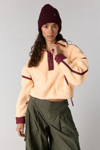 Free People Movement Mountain High 1/2 Zip (Pina Colada/Red Velvet)