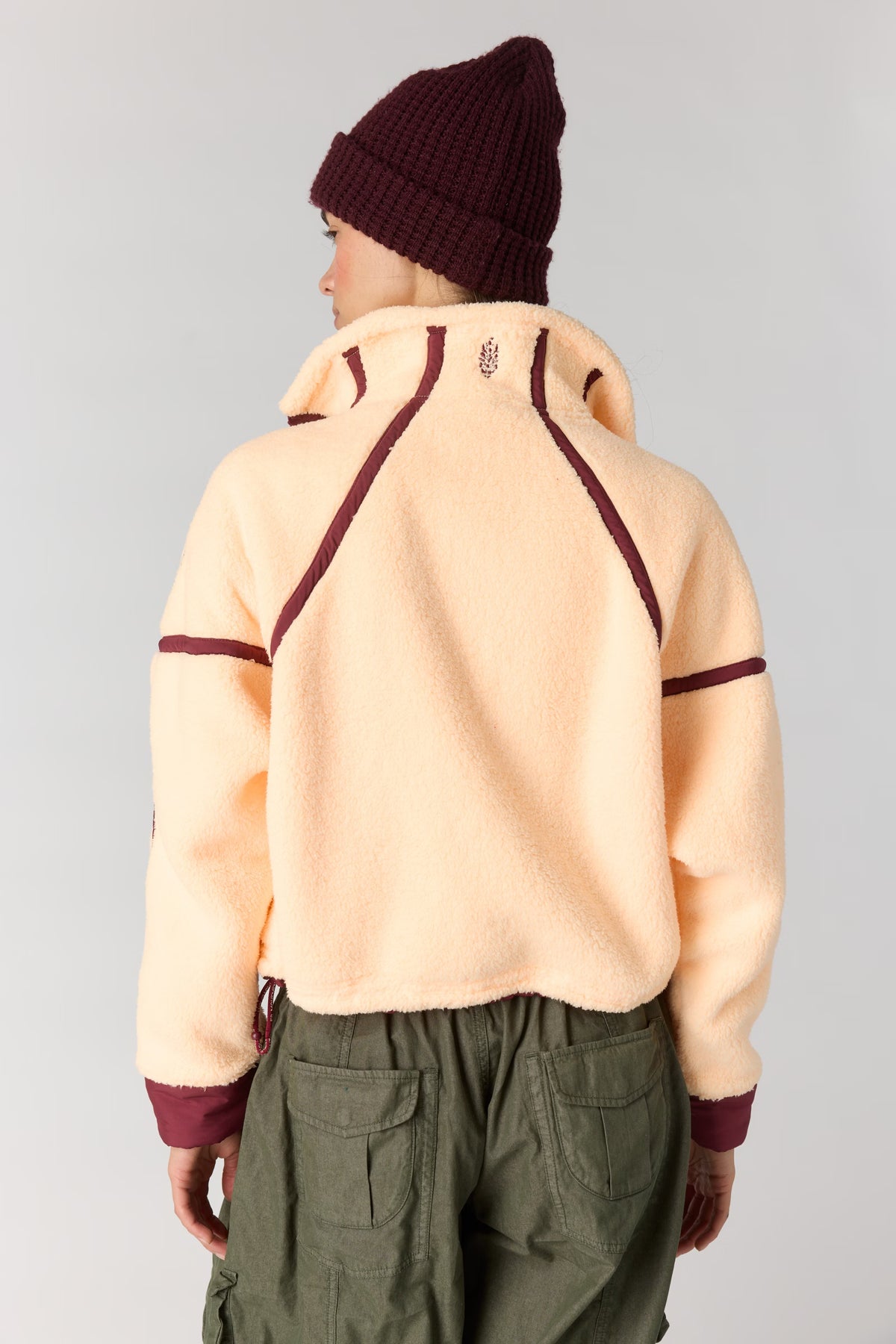 Free People Movement Mountain High 1/2 Zip (Pina Colada/Red Velvet)