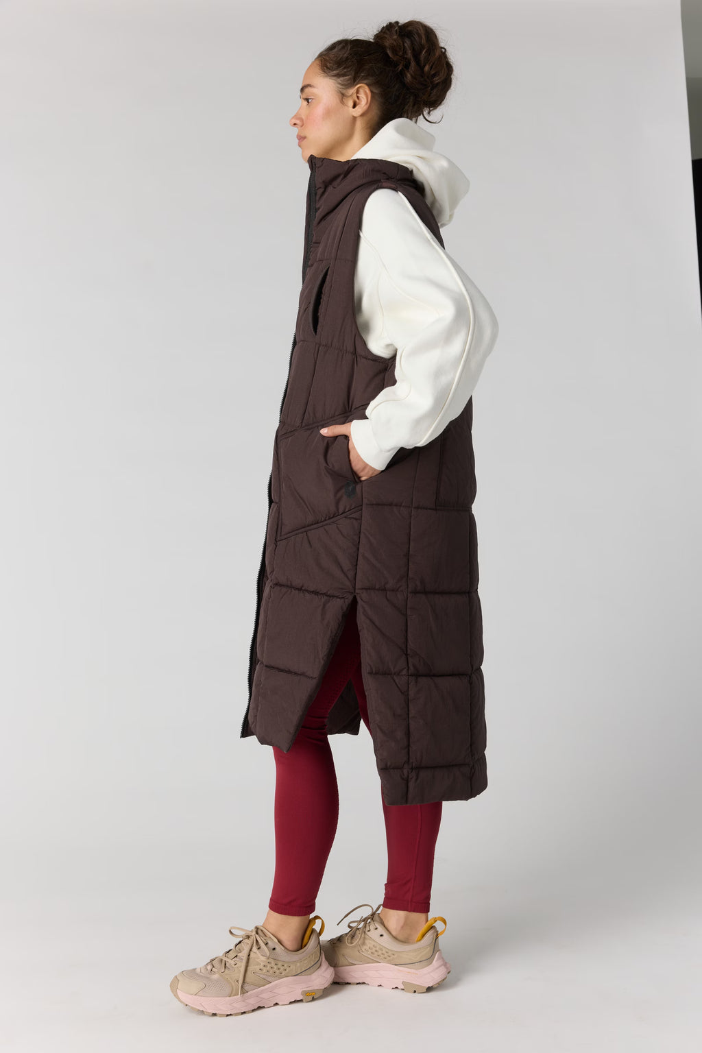 Free People Movement On The Move Packable Vest (Chocolate)