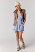 Free People Movement Hot Shot Mini Dress (Blue Ash)