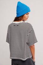 Free People Movement Tackle Tee (Court Stripe Combo)