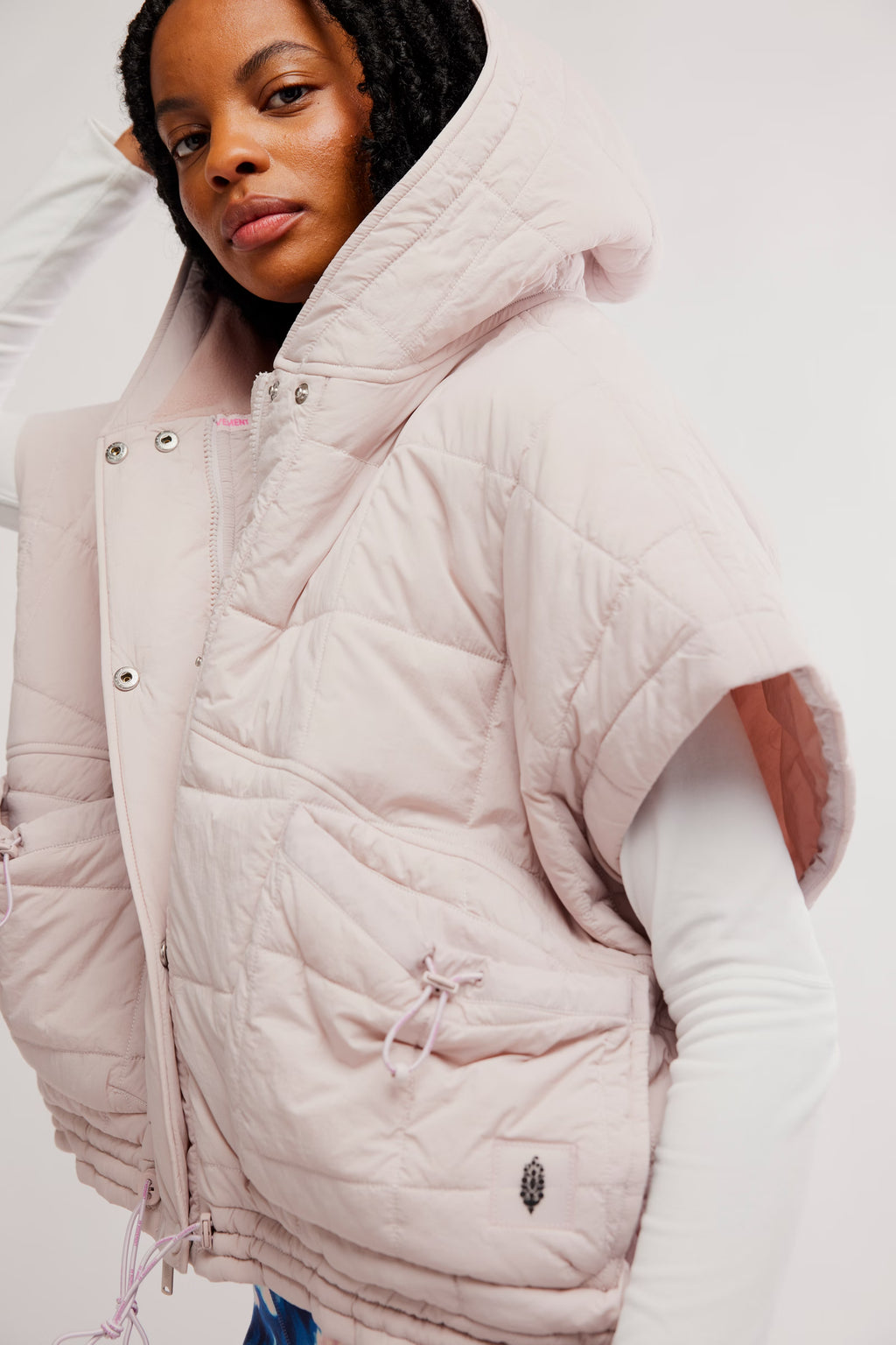 Free People Movement Happy Trails Poncho (Pearl)