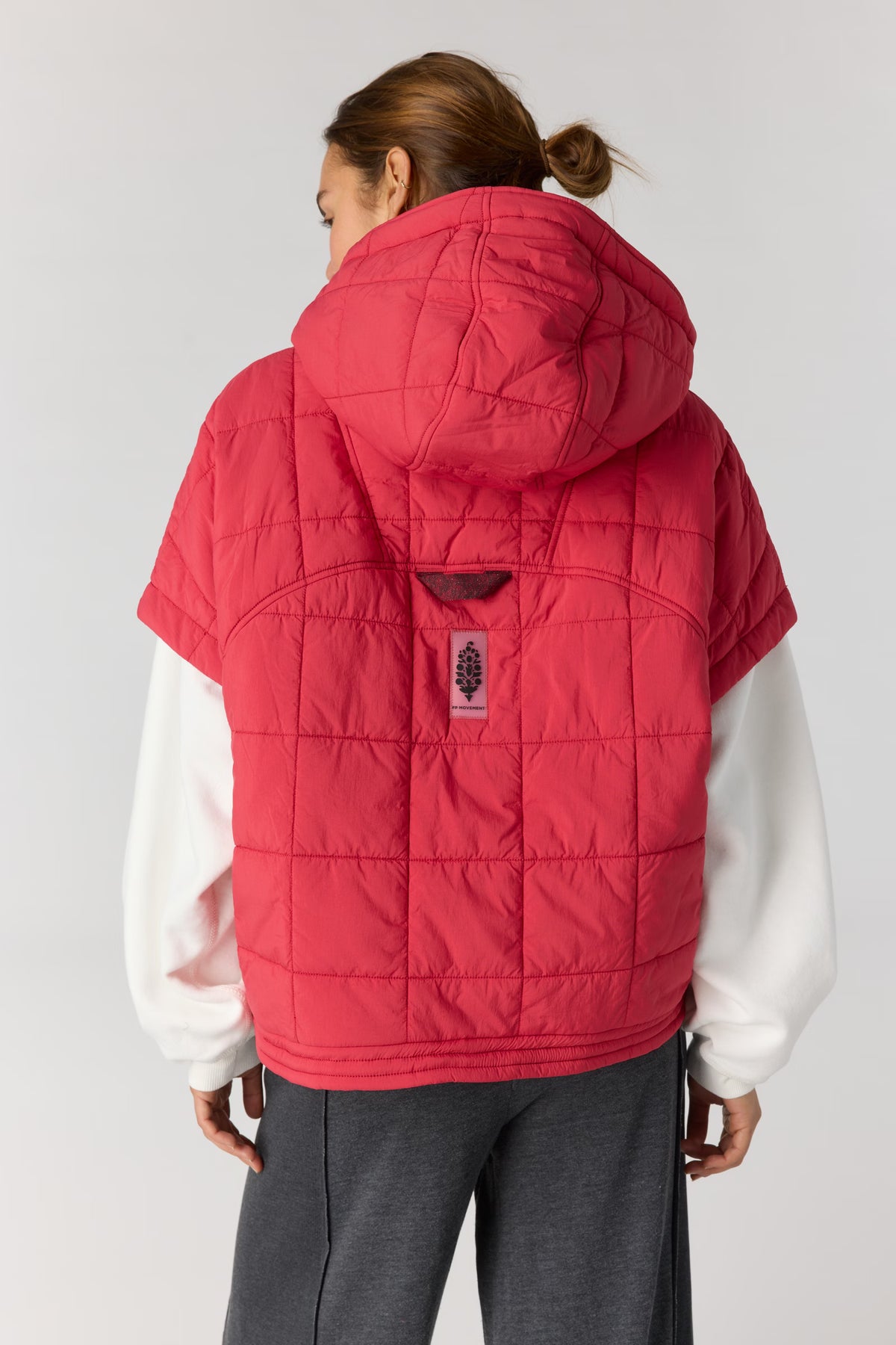Free People Movement Happy Trails Poncho (Candy Apple Red)