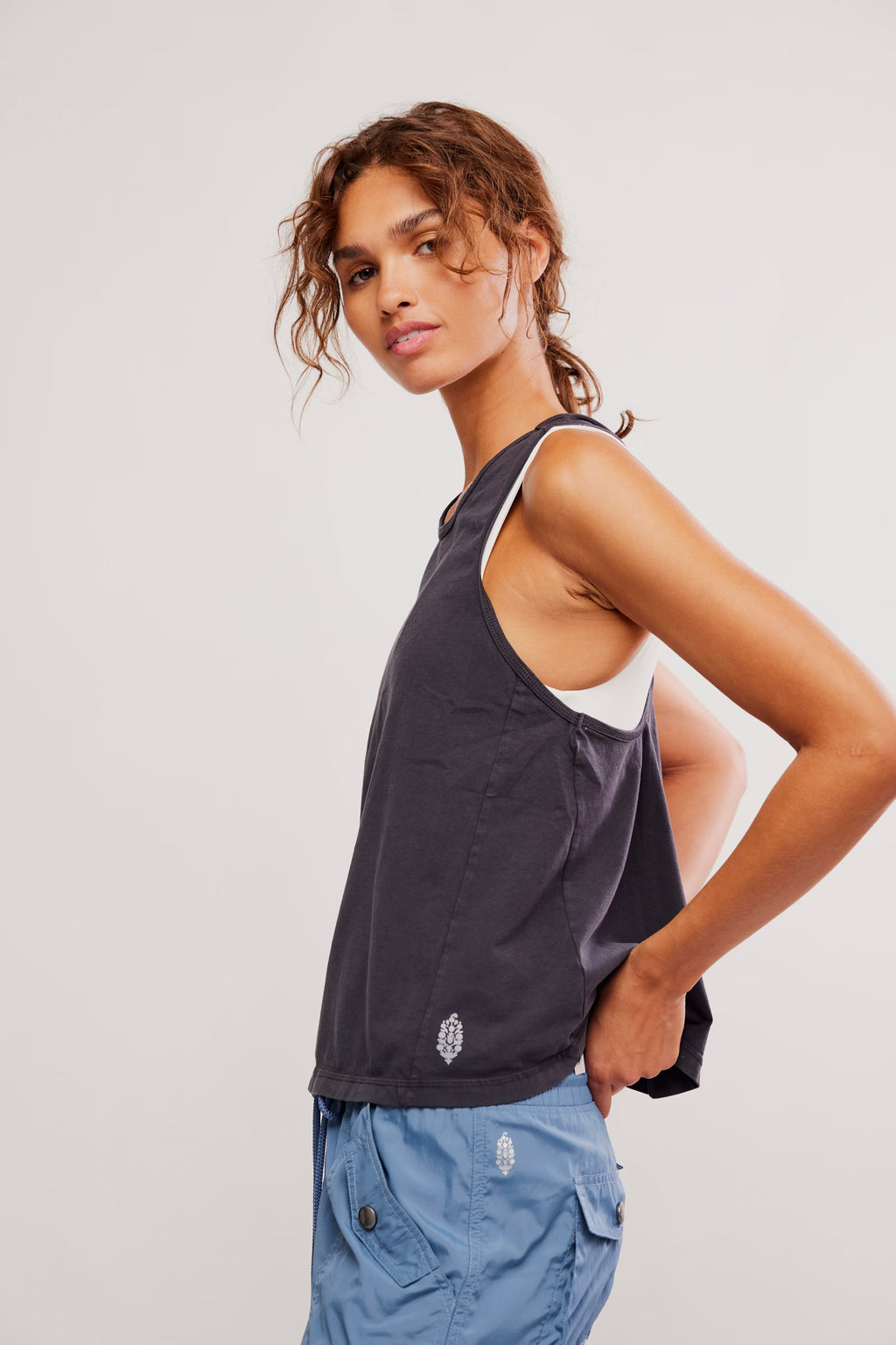 Free People Movement Twist Tank (Black)