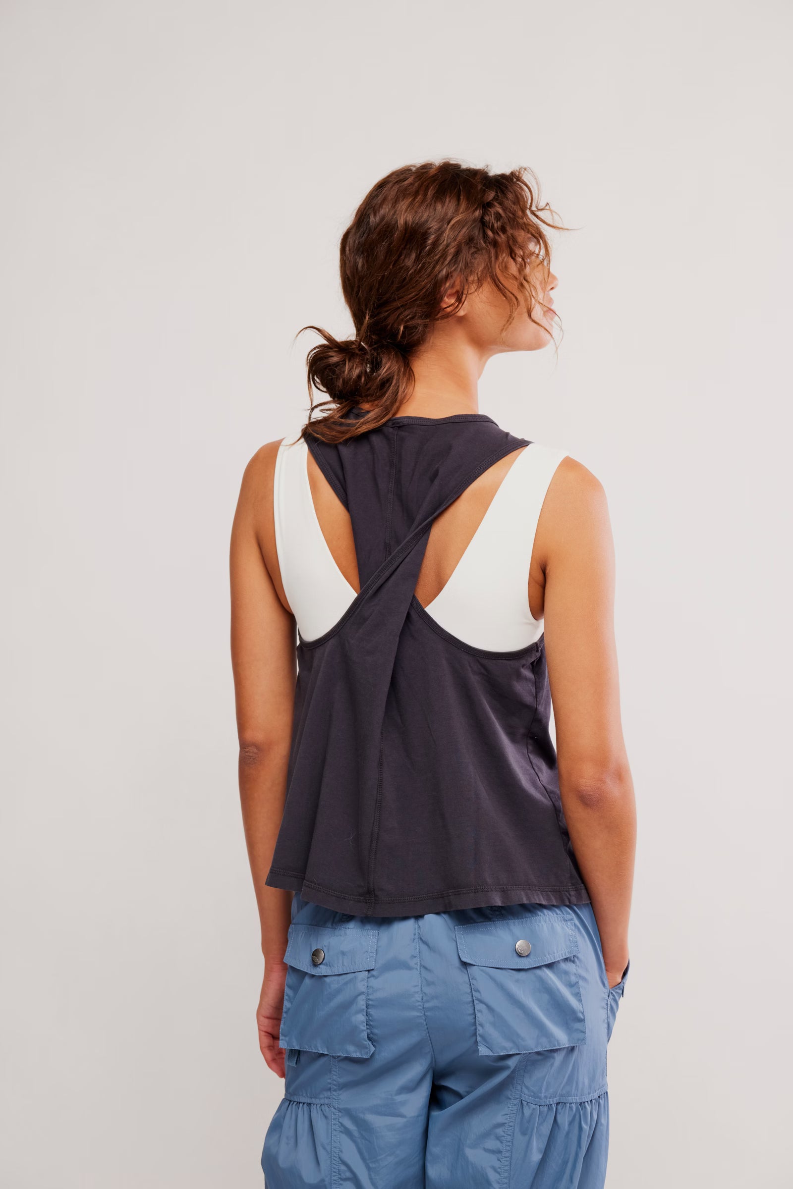 Free People Movement Twist Tank (Black)