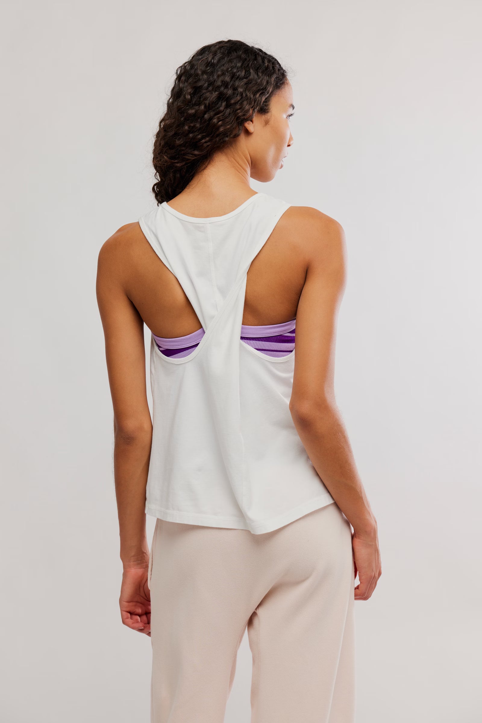 Free People Movement Twist Tank (White)