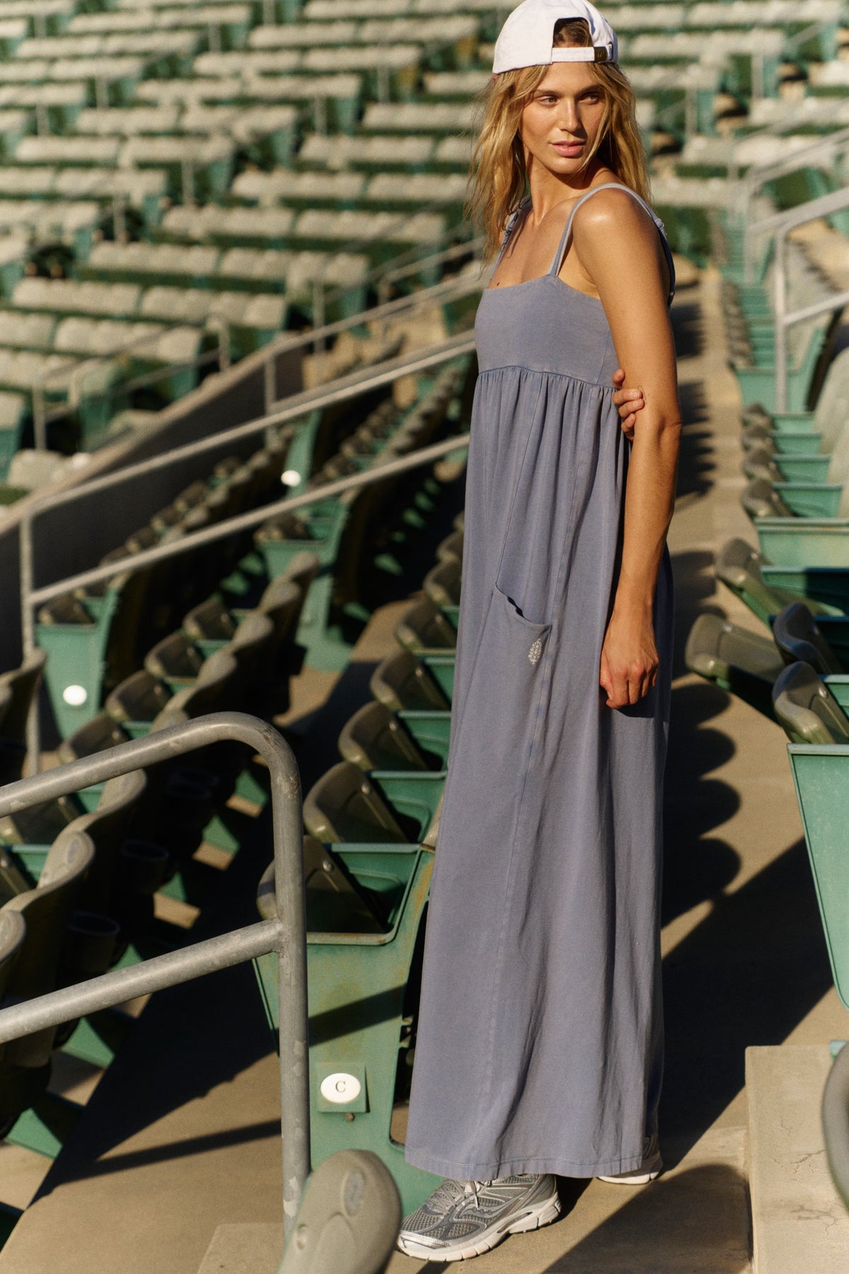 Free People Movement Hot Shot Strappy Onesie (Blue Ash)