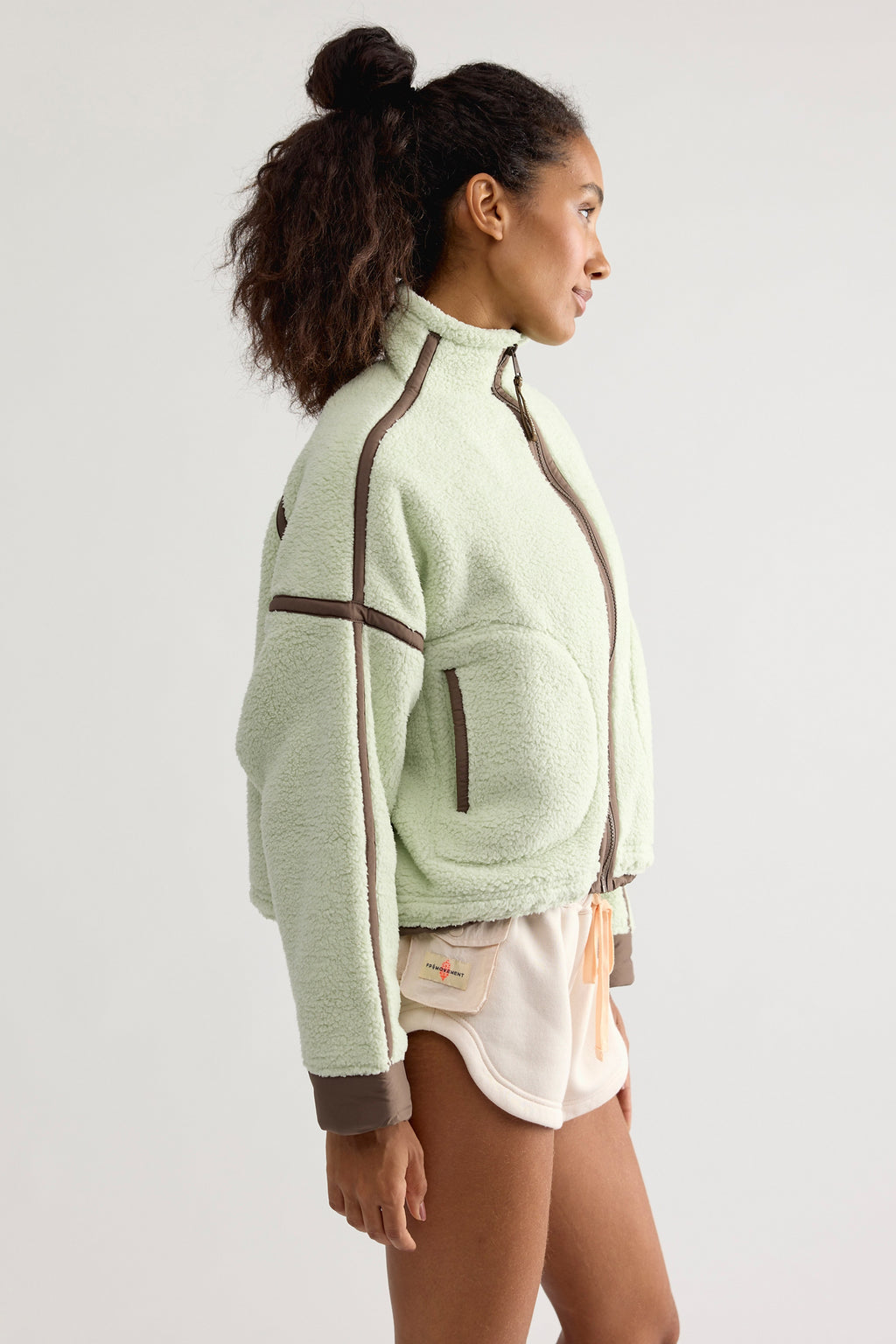 Free People Movement Mountain High Fleece Jacket (Spring Meadow)