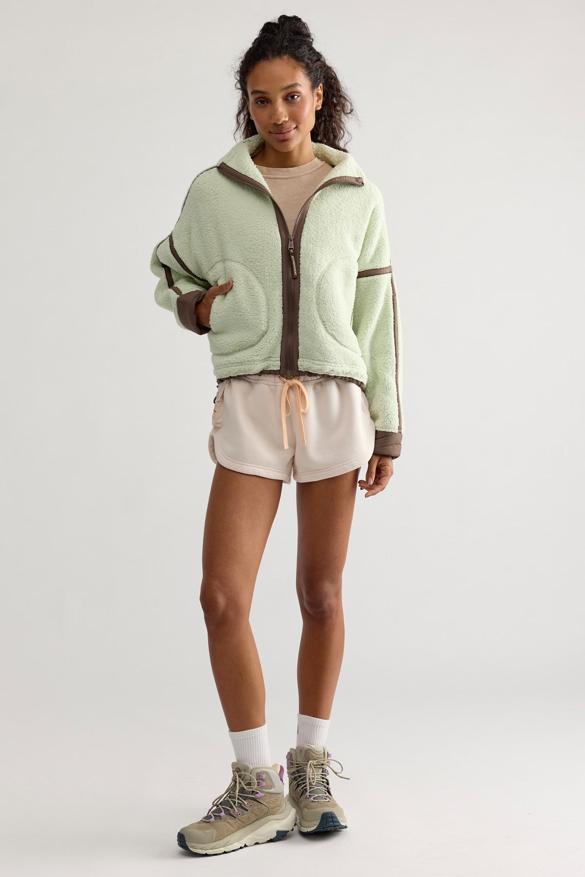 Free People Movement Mountain High Fleece Jacket (Spring Meadow)
