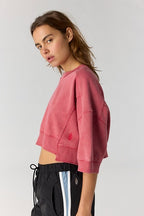 Free People Movement Short Sleeve Intercept Pull (Candy Apple)
