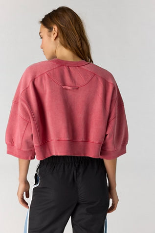 Free People Movement Short Sleeve Intercept Pull (Candy Apple)