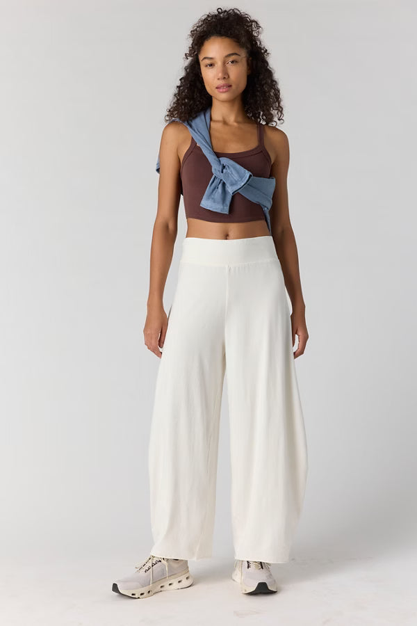 Free People Hot Shot Easy Pants (Ivory)