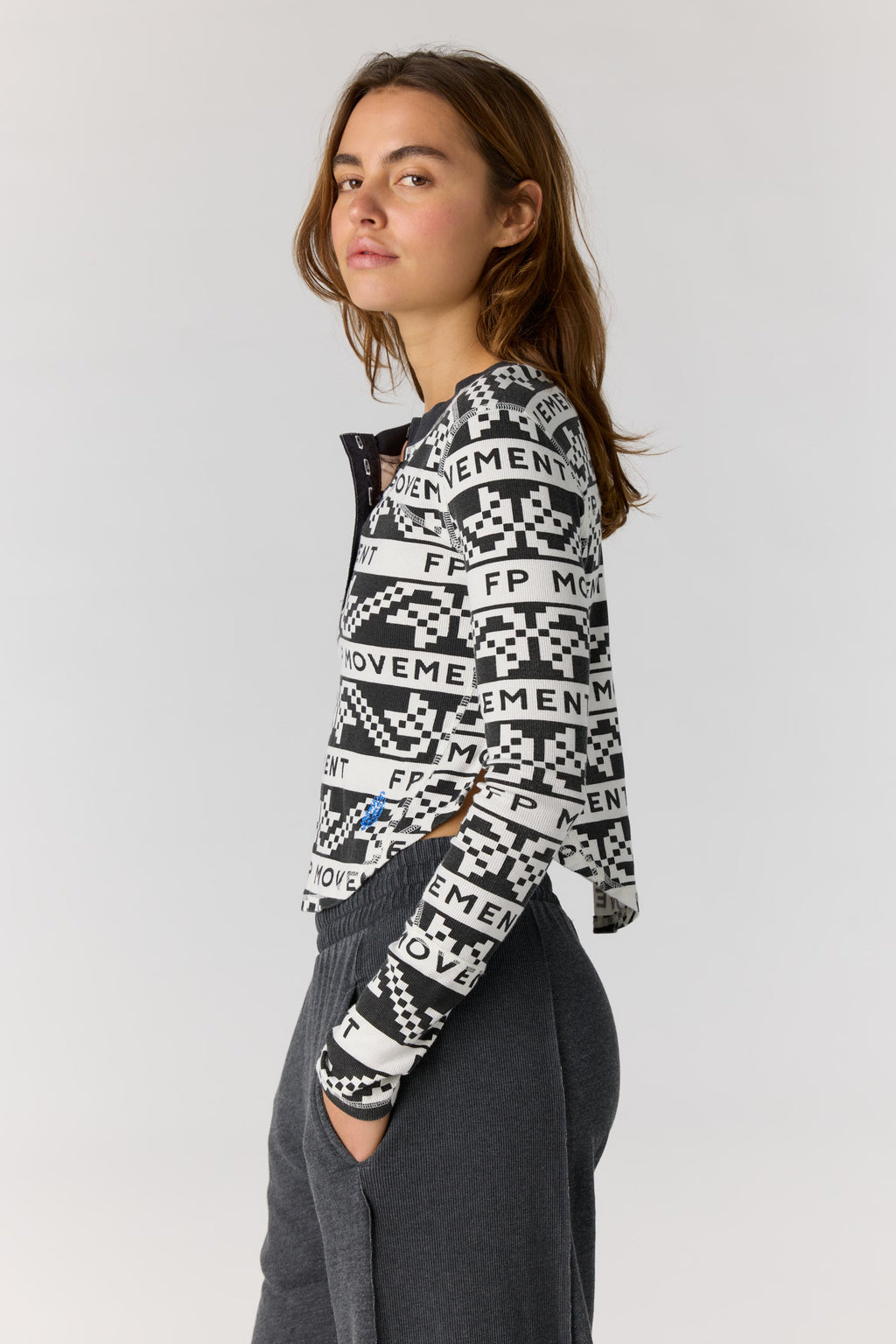 Free People Movement Cool Down Crew Print