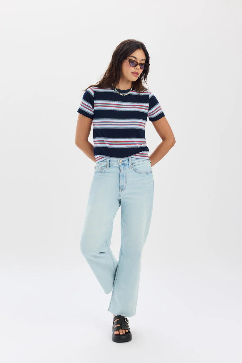 Daze Denim Pleaser High Rise Wide Ankle Jean (Pleaser)