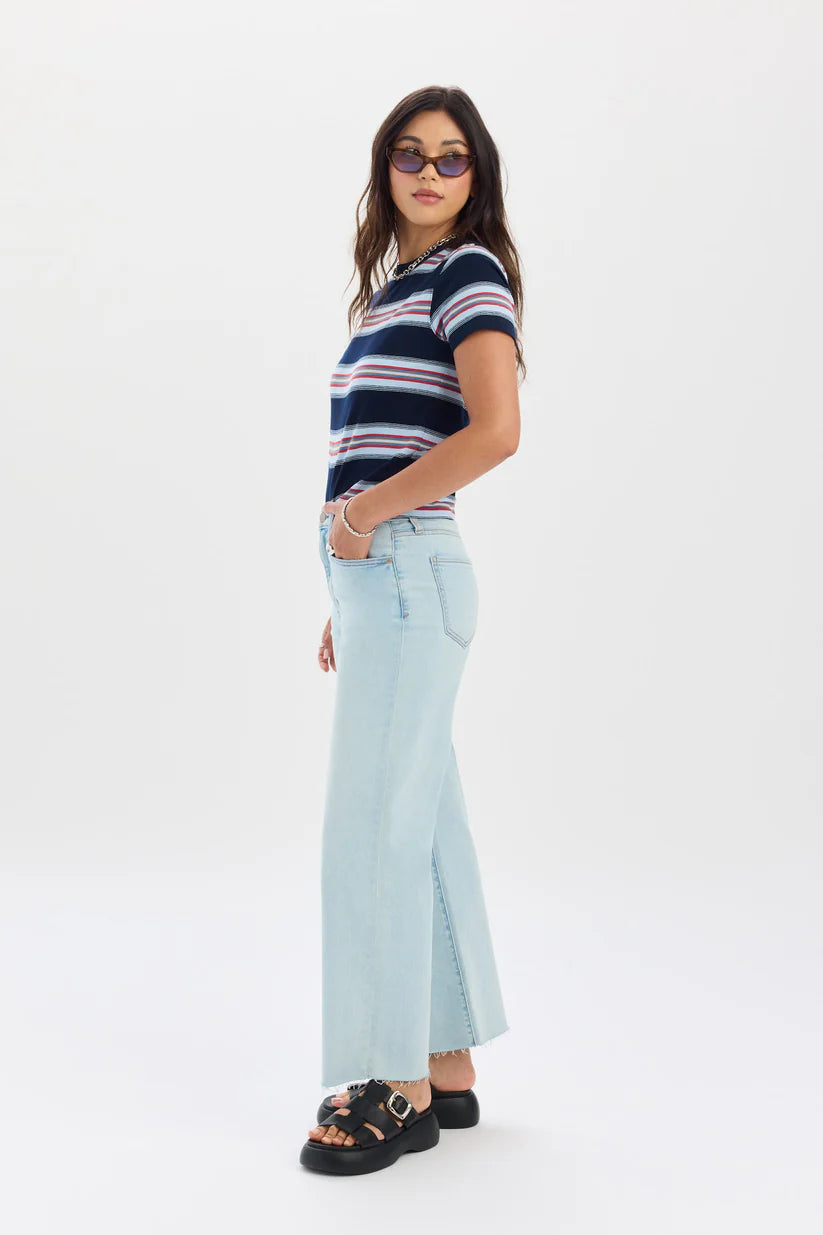 Daze Denim Pleaser High Rise Wide Ankle Jean (Pleaser) Secondary image
