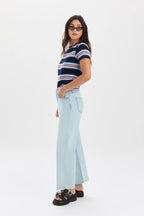 Daze Denim Pleaser High Rise Wide Ankle Jean (Pleaser)