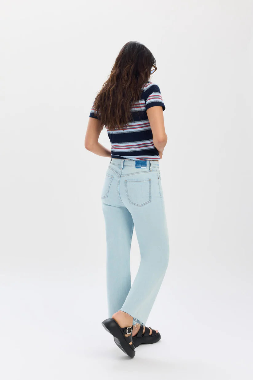 Daze Denim Pleaser High Rise Wide Ankle Jean (Pleaser)