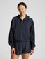 Beyond Yoga SoftSpring Full Zip Hooded Jacket (Nocturnal Navy)