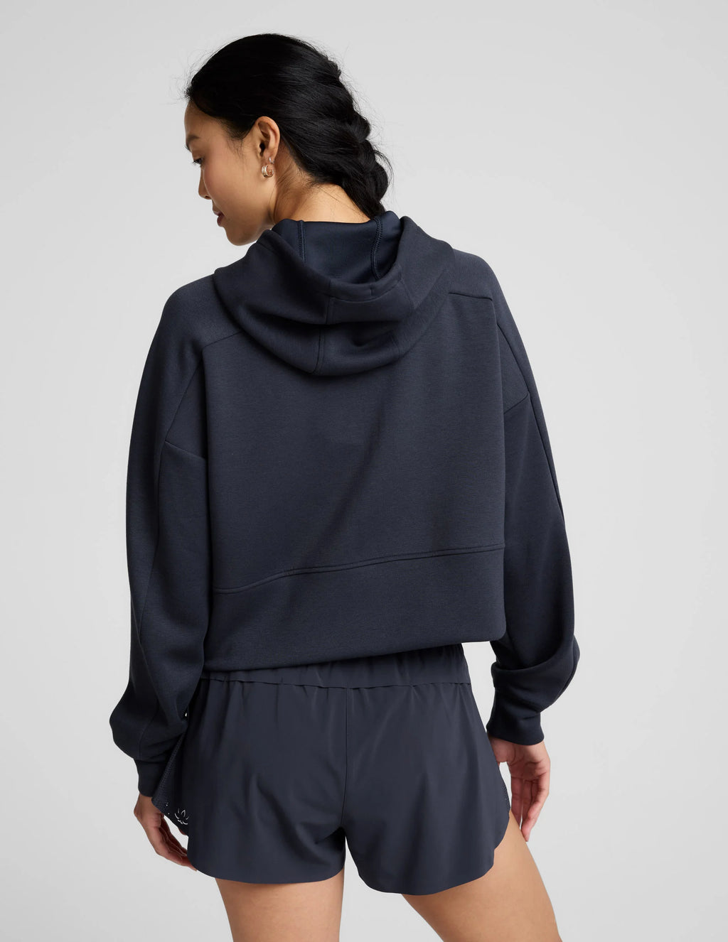 Beyond Yoga SoftSpring Full Zip Hooded Jacket (Nocturnal Navy)