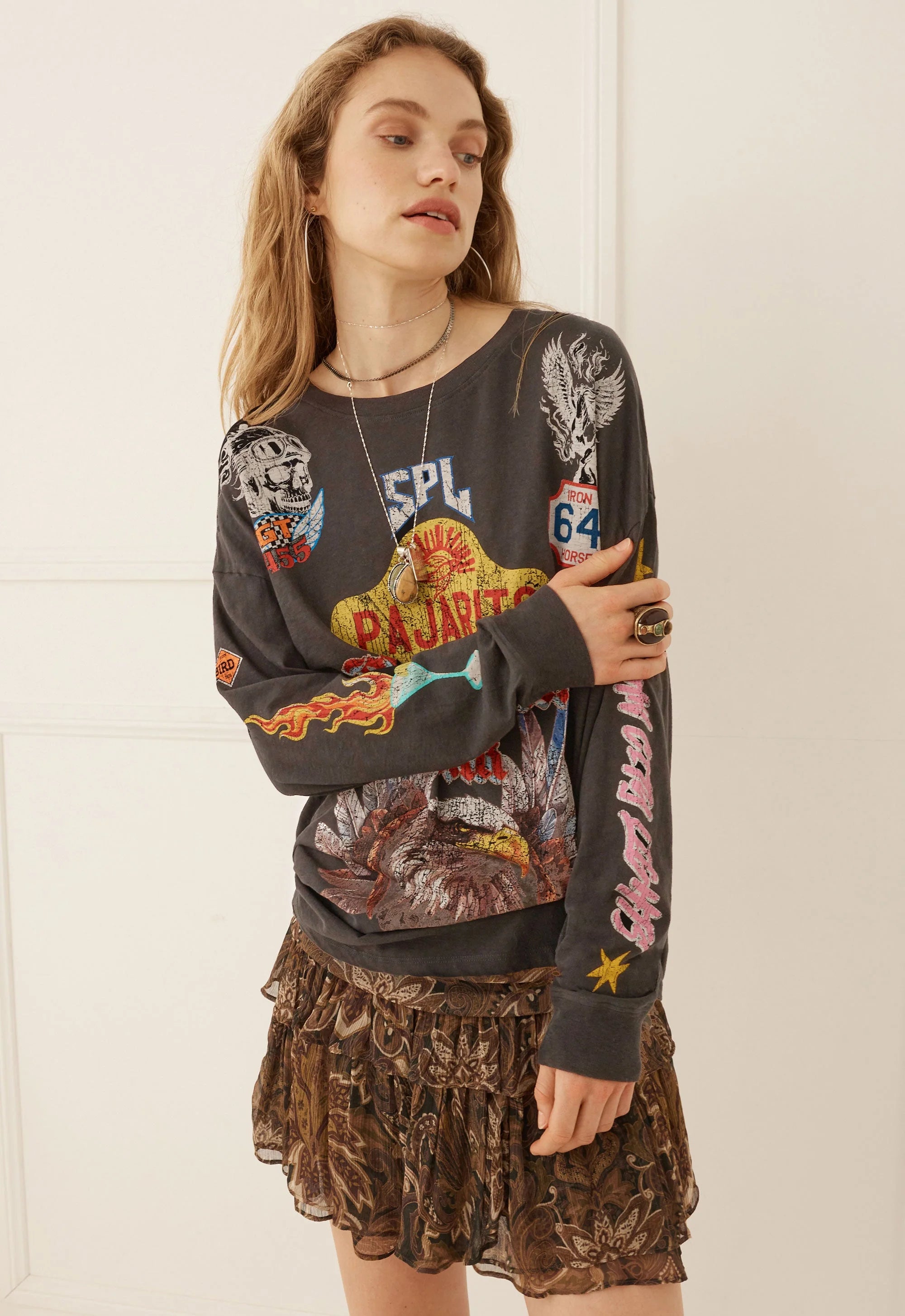 Spell Pajarito Long Sleeve Tee