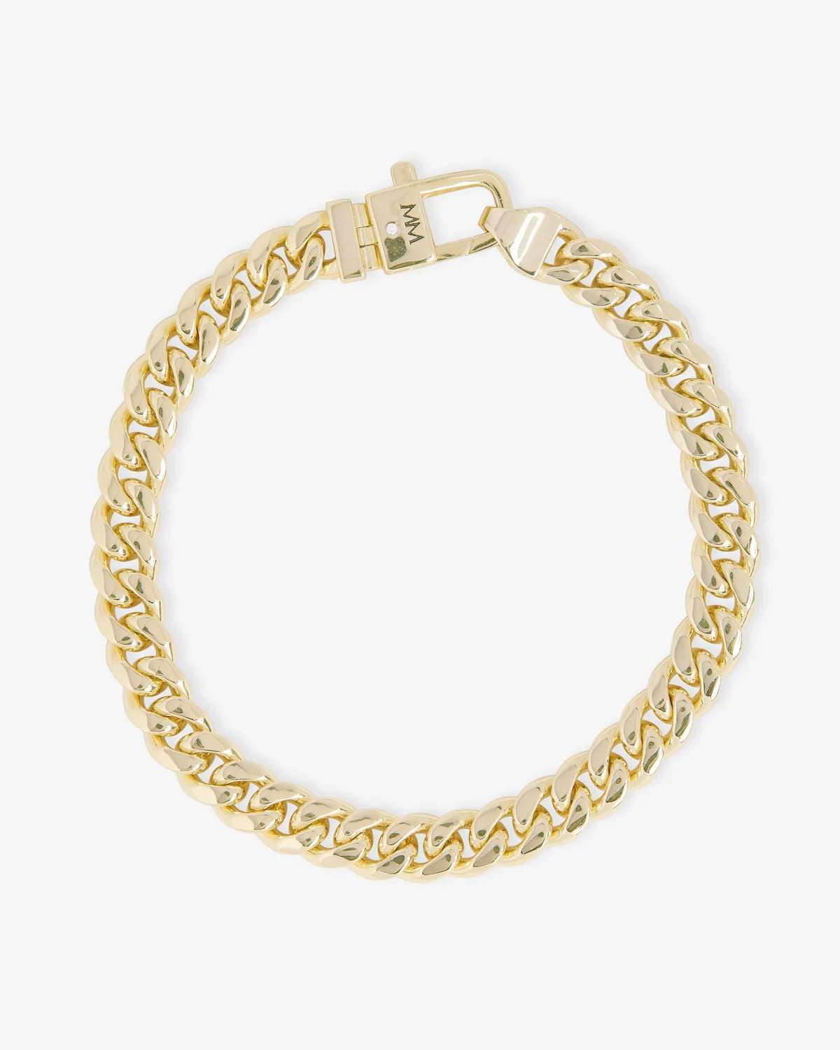 Melinda Maria Pavé Julian Cuban Chain Bracelet 6.8mm