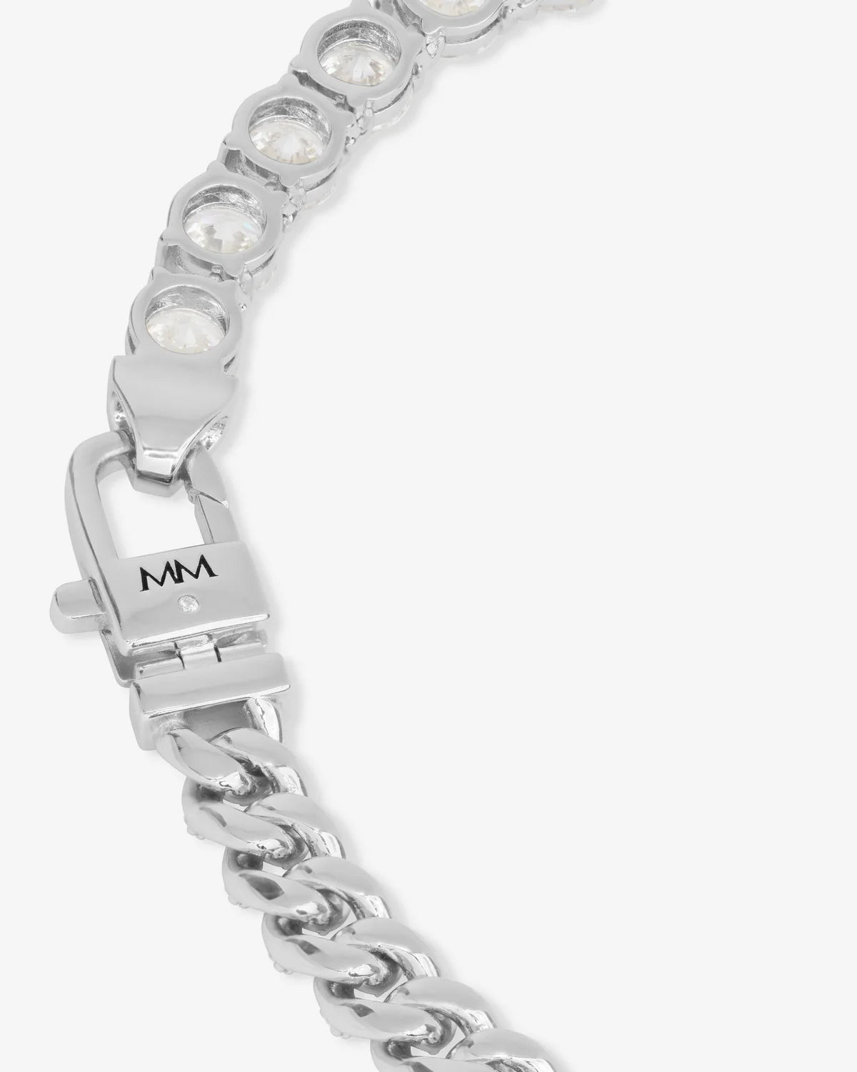 Melinda Maria Julian Loves Diamonds Bracelet 6.8mm (Silver) Secondary image