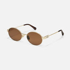 Quay Anyways Sunglasses (Brushed Gold Frame / Brown Lens)