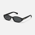 Quay Aura Points Sunglasses (Black Frame / Smoke Lens)