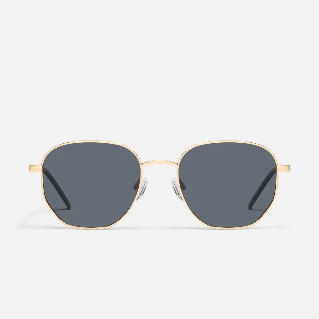 Quay Big Time ( Gold Frame / Smoke Polarized Lens)