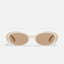 Quay Felt Cute (Bone Frame / Tan Lens)
