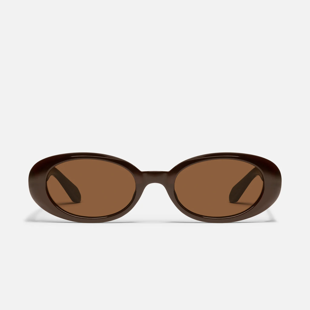 Quay Felt Cute (Chocolate Frame/ Brown Lens)