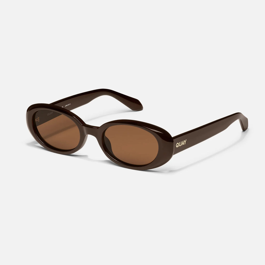 Quay Felt Cute (Chocolate Frame/ Brown Lens)