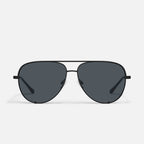 Quay High Key Mini Sunglasses ( Black Frame / Smoke Polarized Lens)