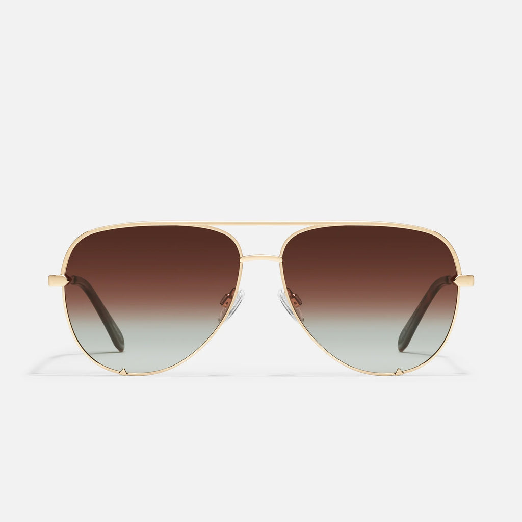 Quay High Key(Gold Frame / Brown Fade Polarized Lens)