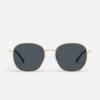 Quay Jezabell Polarized Sunglasses (Gold/ Smoke Lens)
