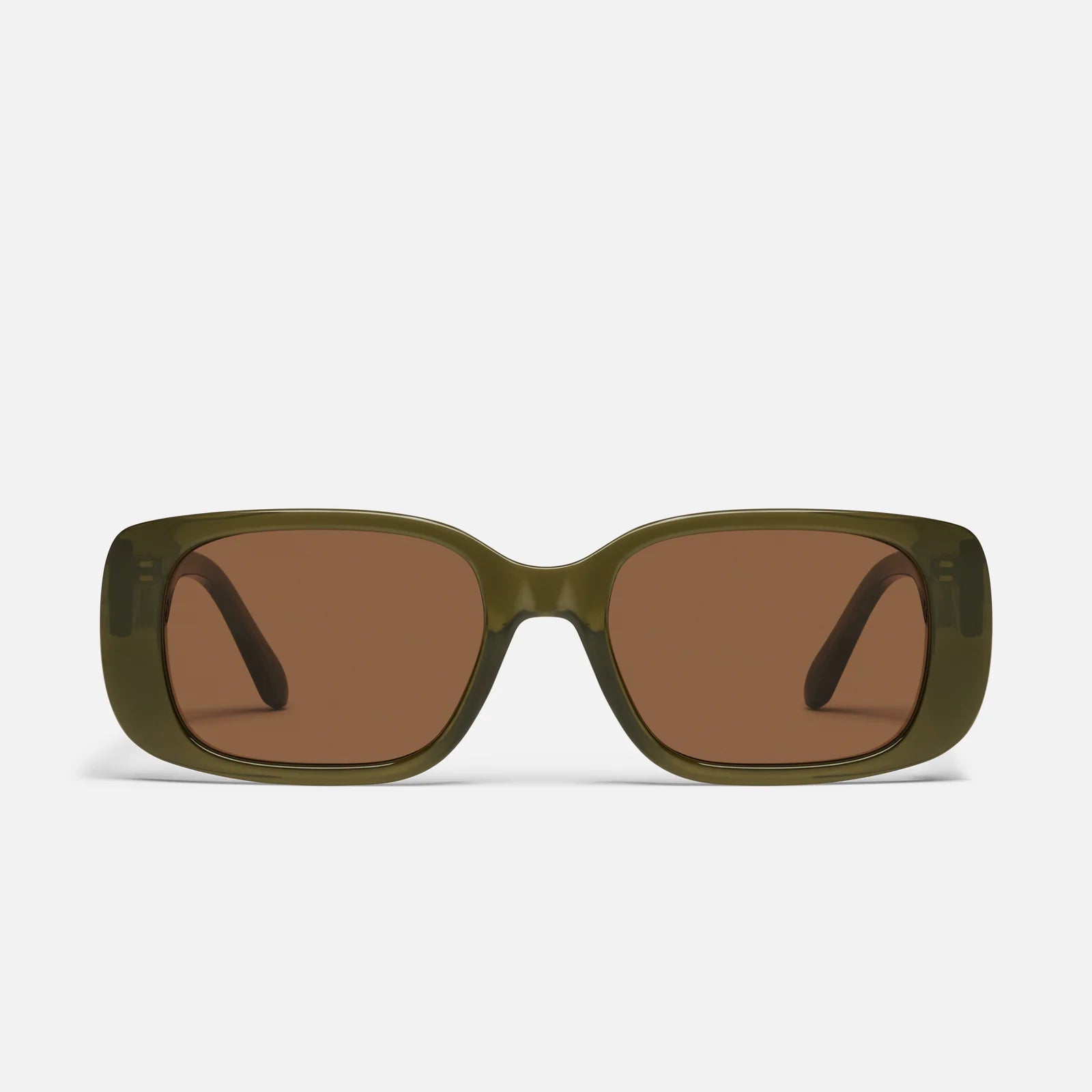 Quay Karma Sunglasses (Olive Frame/ Brown Lenses) Secondary image
