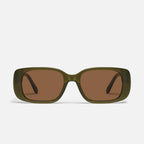 Quay Karma Sunglasses (Olive Frame/ Brown Lenses)
